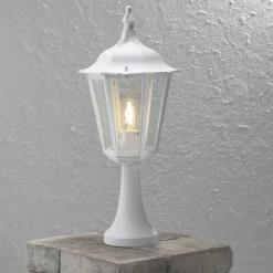 Firenze portstolpe 55 cm - Hvit