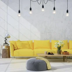 Fix multi 5 lys takpendel - Svart