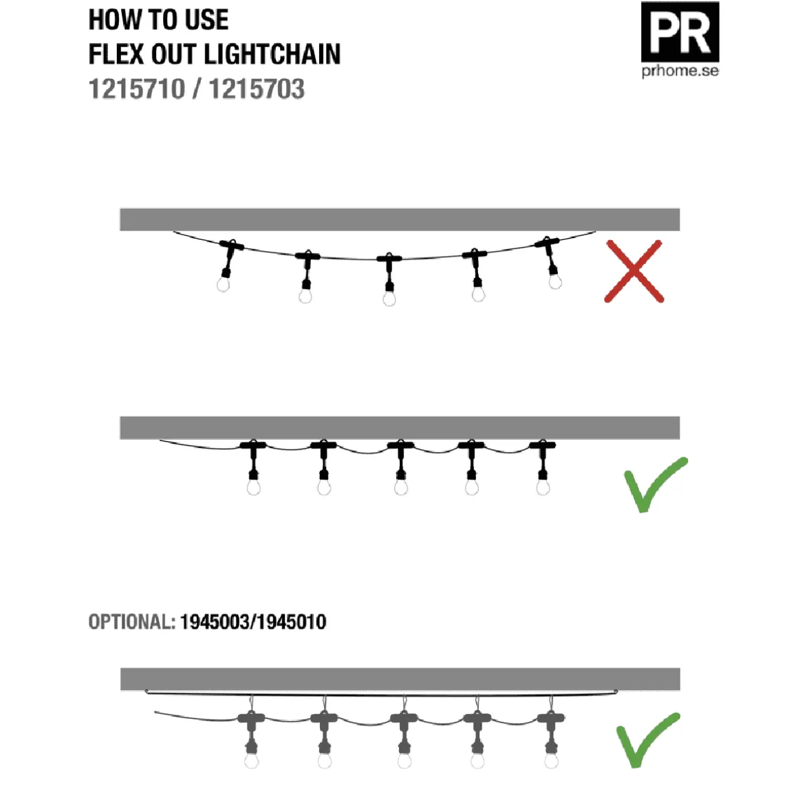 Flex Out Lysslynge, inkludert 18 cm Saigon lampeskjerm i sort kunstrotting