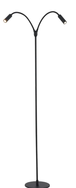 Flexi K2 gulvlampe 2x3W Dimbar - Svart