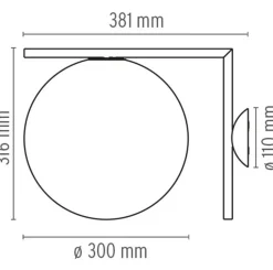 Flos IC Lights C/W2 vegglampe