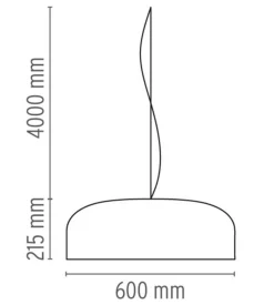 Flos Smithfield takpendel LED