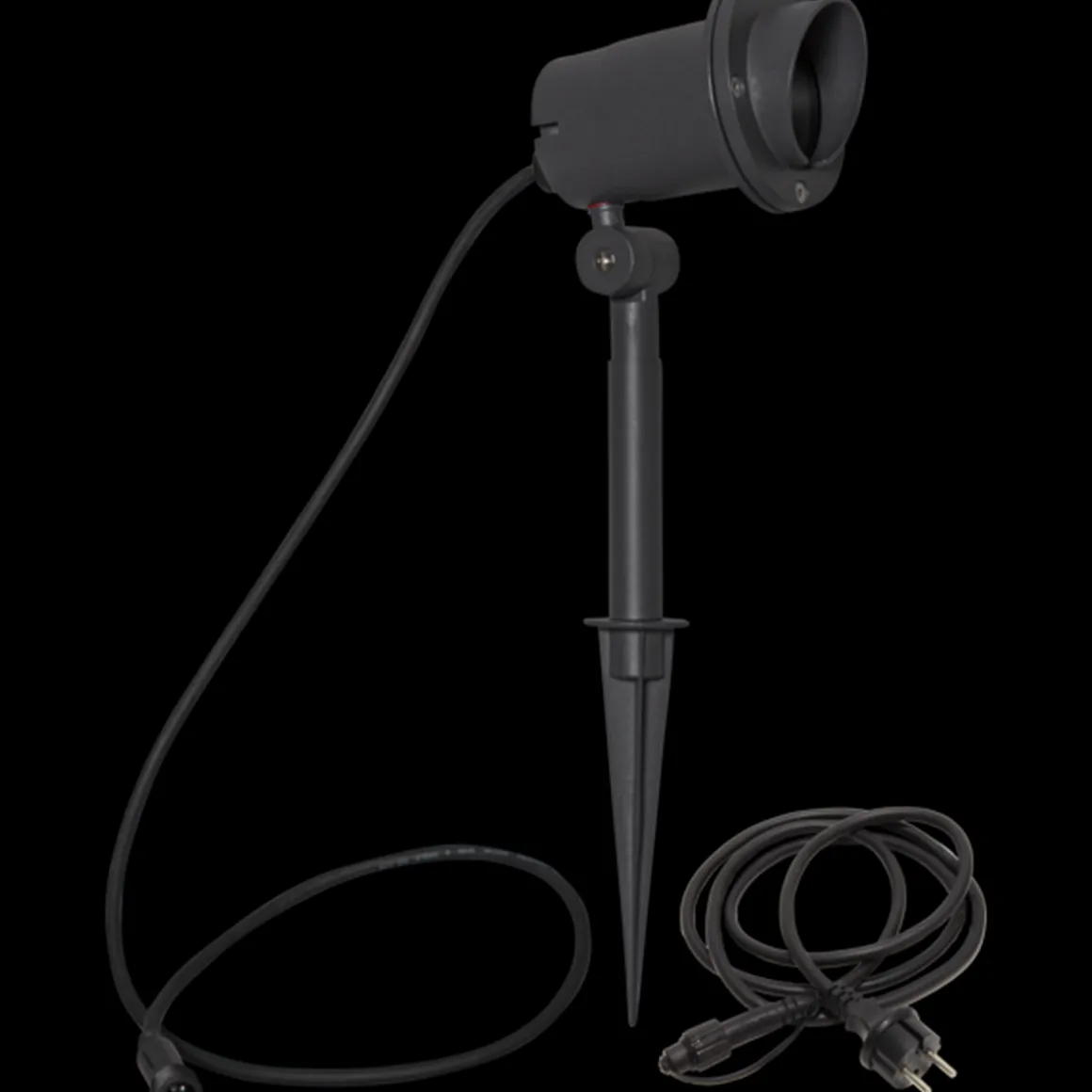 Focus uplight på spyd 30 cm utendørs GU10 IP44 - Svart