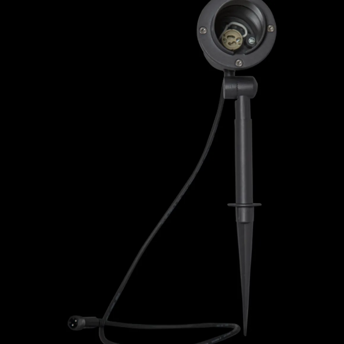 Focus uplight på spyd 30 cm utendørs GU10 IP44 - Svart