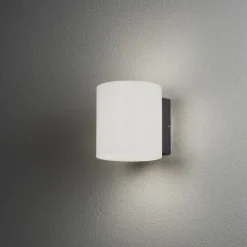Foggia vegglampe opp/ned utendørs IP54 10W - Antrasitt grå/Opal