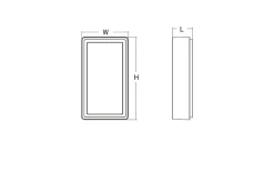 Frame mini vegglampe 6,5W 3000 Kelvin IP66 Dimbar
