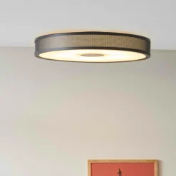 Frame taklampe 43 cm - Svart/Antikk messing