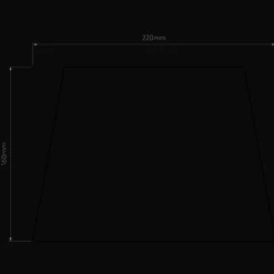 French Drum 220 lampeskjerm