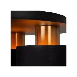 Fudral taklampe 3 - Svart/Gull