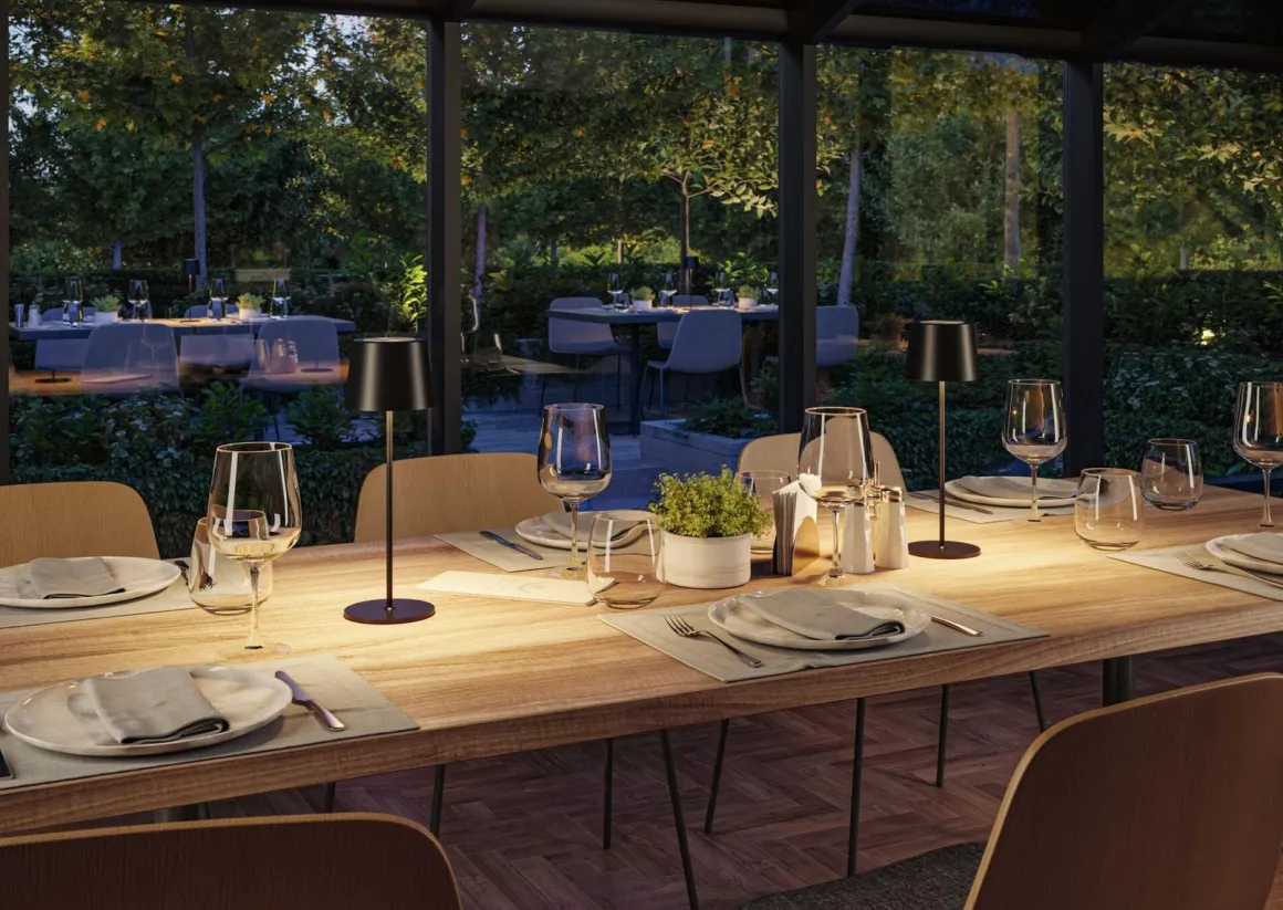 Gilo portabel bordlampe oppladbar 2,8W 2700 Kelvin IP44