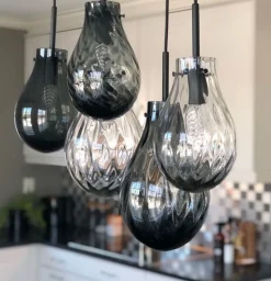 Glitre Dråper 5 stk - Grå