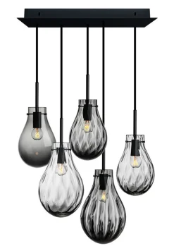 Glitre Dråper 5 stk - Grå