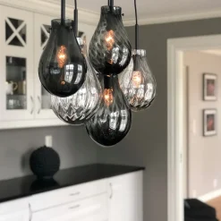 Glitre Dråper 5 stk - Grå