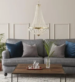 Gransø lysekrone Messing 2L - Messing