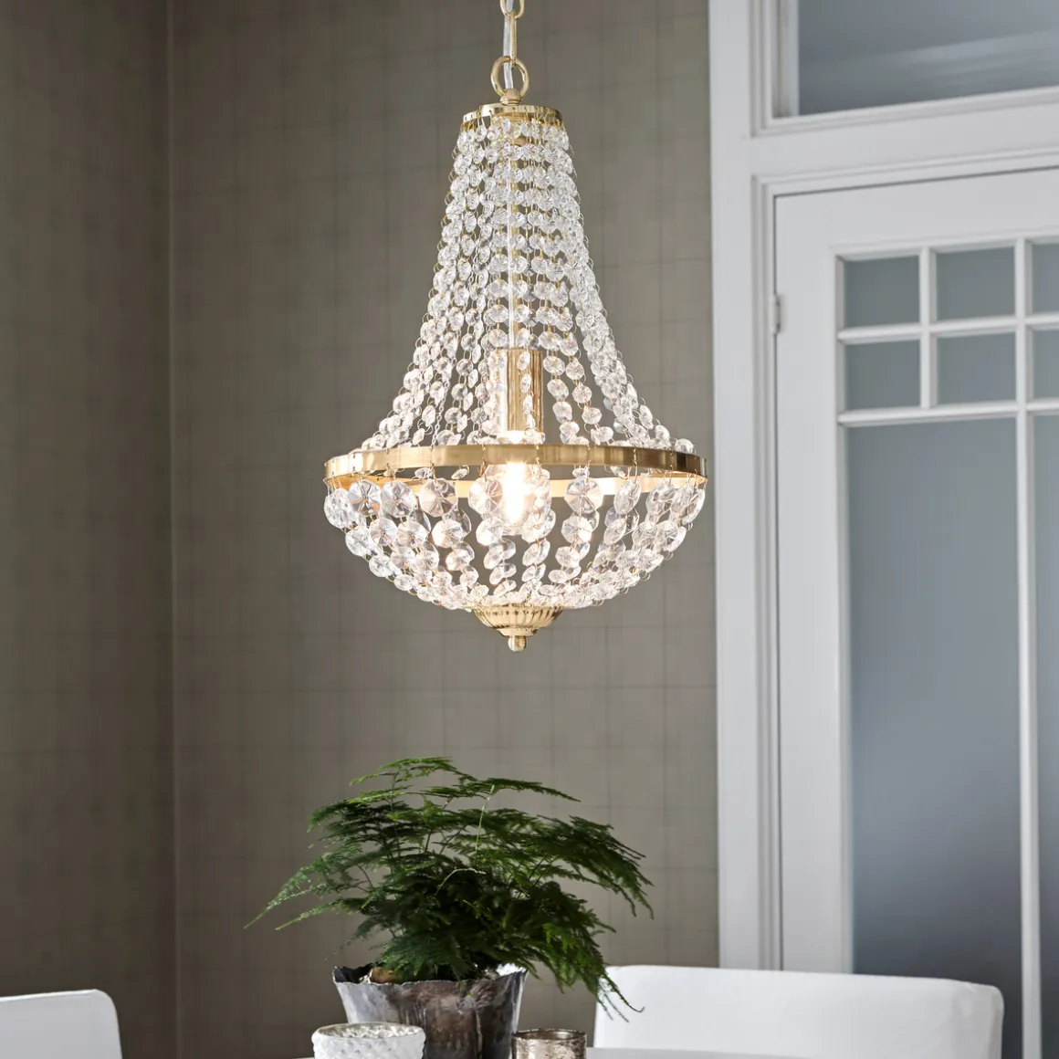 Gransø lyskrone Messing 1L - Messing