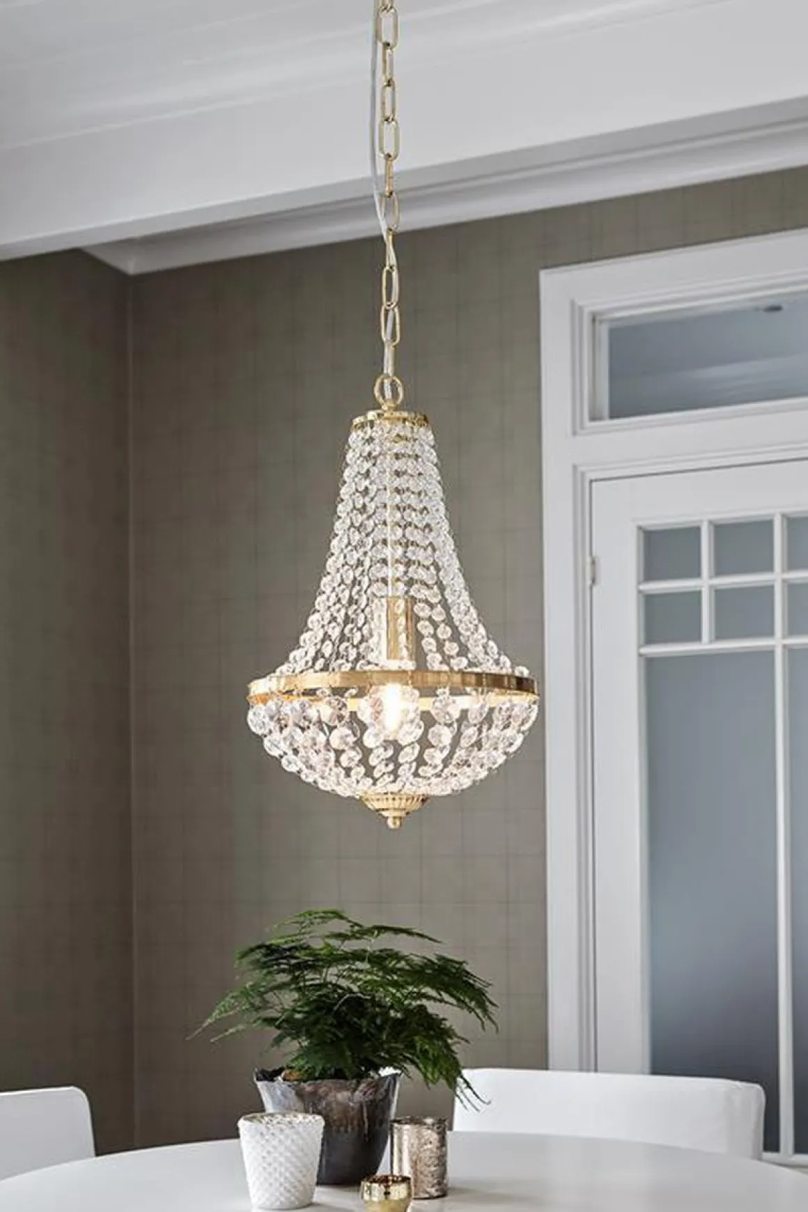 Gransø lyskrone Messing 1L - Messing