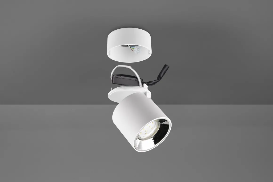 Guayana tak/vegg spot 1-lys GU10 - Kan felles inn