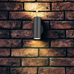 Gyre vegglampe opp og ned utendørs 10W IP65 - Svart