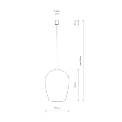 Haiti takpendel 53,5 cm