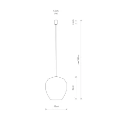 Haiti takpendel 50 cm