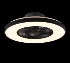 Halmstad tak vifte 3000-6500K 39,6W m/Fjernkontroll - Svart