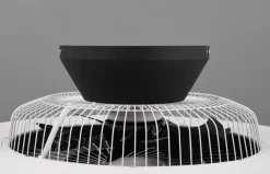 Halmstad tak vifte 3000-6500K 39,6W m/Fjernkontroll - Svart