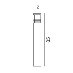 Halmstad pullert - 85cm
