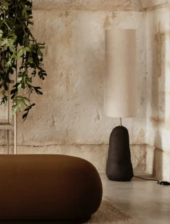 Hebe Gulvlampe Mørk grå/Natur