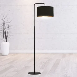 Hilde gulvlampe - Sort/Gullfarget