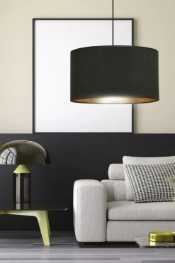 Hilde takpendel 35 cm - Svart/Gullfarget