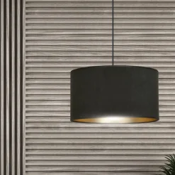 Hilde takpendel 35 cm - Svart/Gullfarget