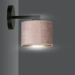 Hilde vegglampe - Rosa/Gullfarget