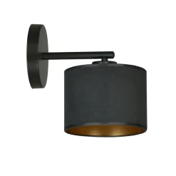 Hilde vegglampe - Sort/Gullfarget