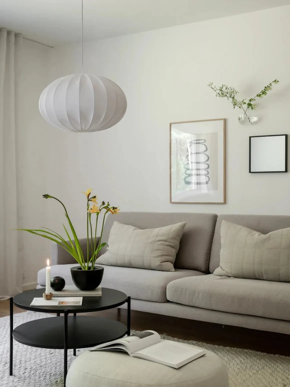 Hilma taklampe 40 cm - Hvit