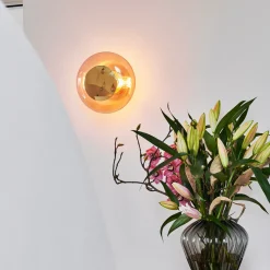 Horizon taklampe/vegglampe S - Korall/Gull