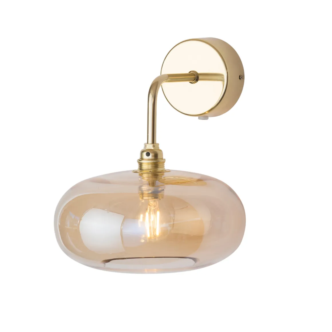 Horizon vegglampe S Golden Smoke/gull