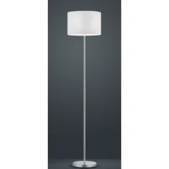 Hotel gulvlampe - Nikkel/Hvit