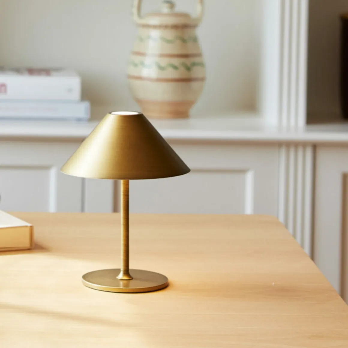 Hygge bordlampe 15 oppladbar - Antikk