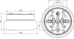 Ifø Classic tak/vegglampe Badstu IP44