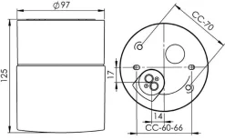 Ifø Opus 100/125 IP44 Badstu