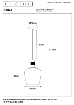Ilona takpendel 22 cm