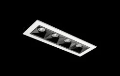 Inspire R 150 innfelt downlight 4 lys 8W RA98 2700K dimbar
