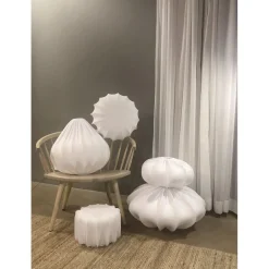 Iris taklampe 30 cm - Hvit