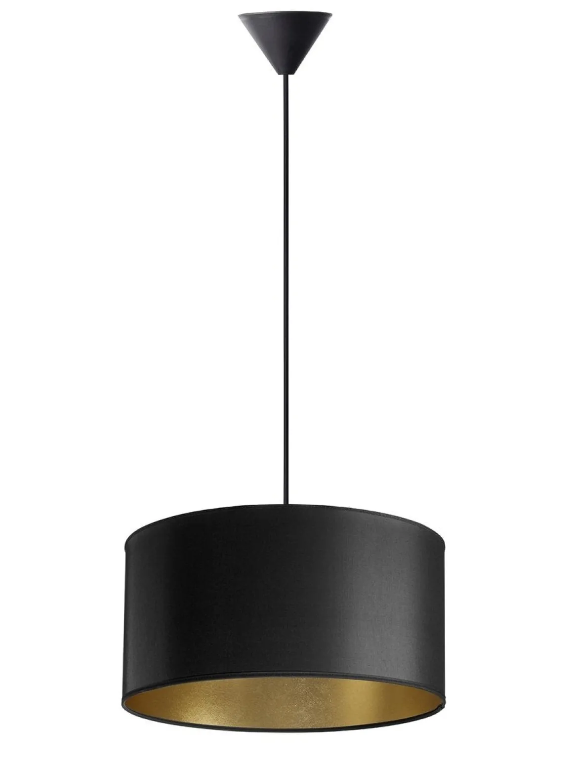 Isabella Castillo takpendel 40 cm - Svart/Gullfarget