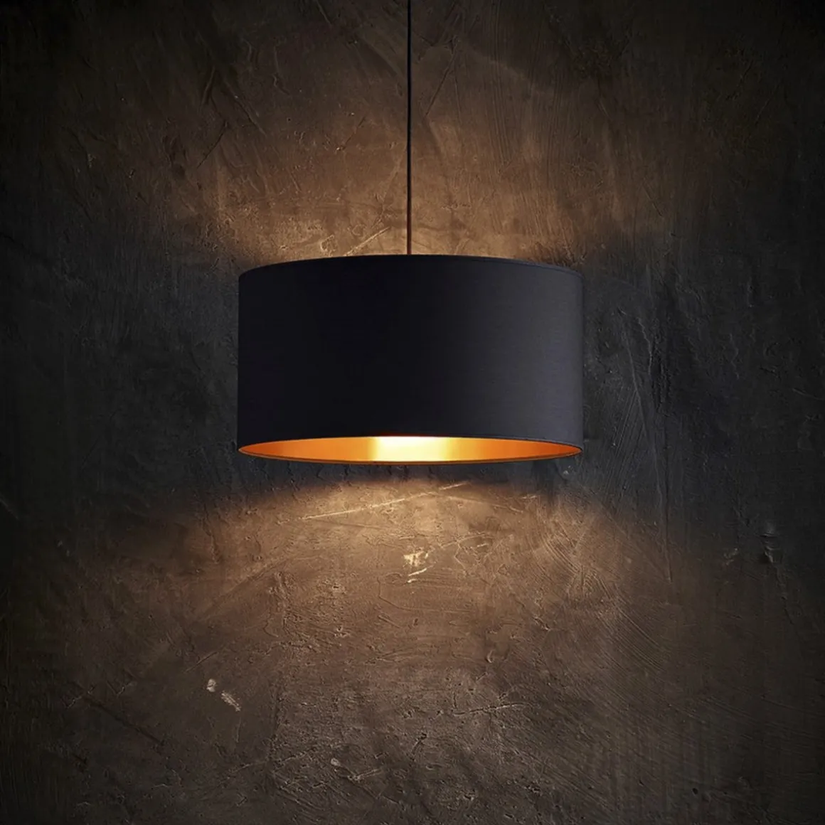 Isabella Castillo takpendel 40 cm - Svart/Kobberfarget