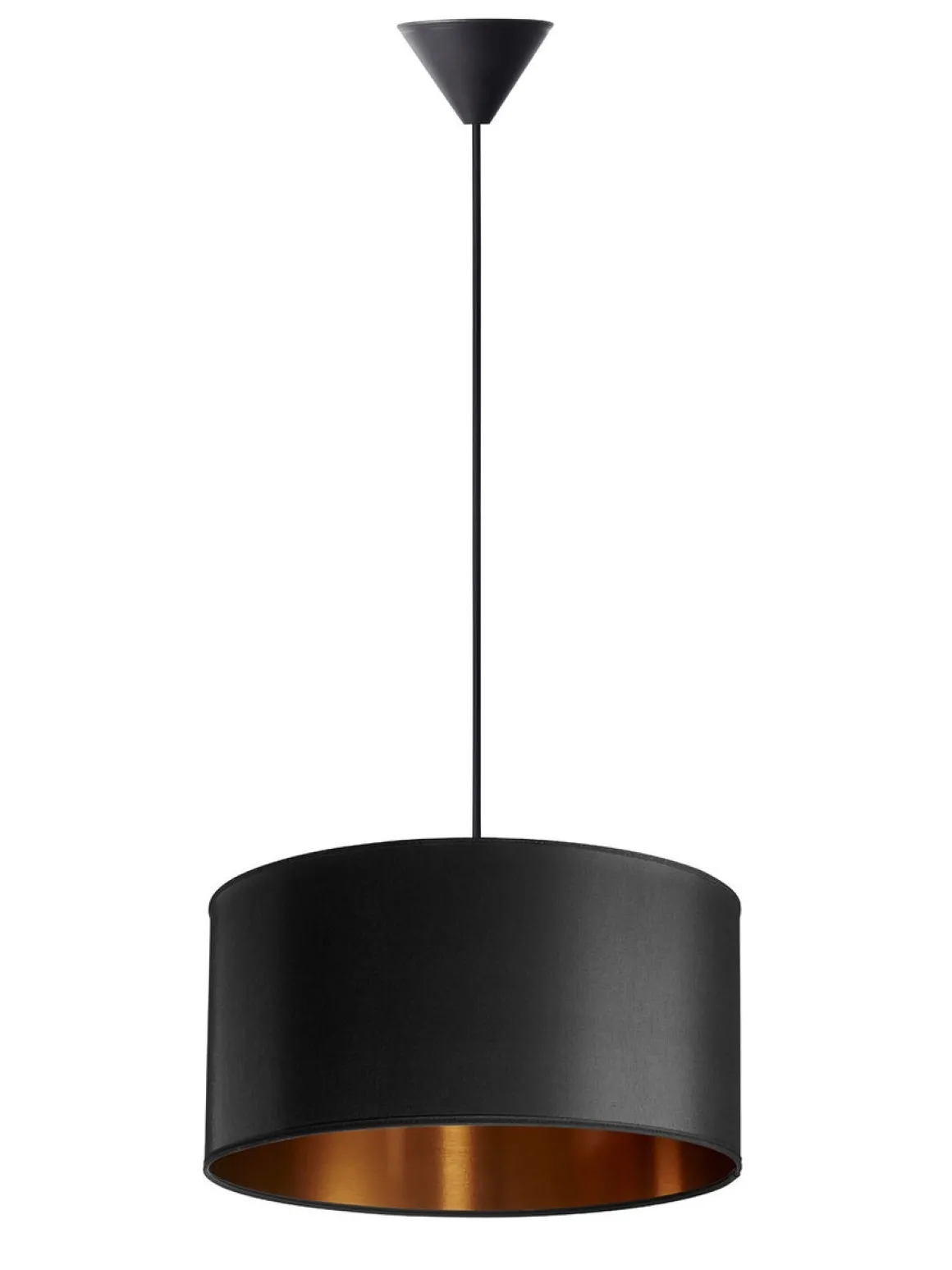 Isabella Castillo takpendel 40 cm - Svart/Kobberfarget