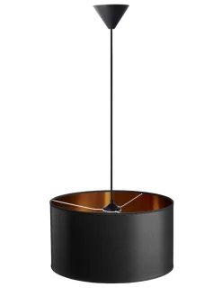 Isabella Castillo takpendel 40 cm - Svart/Kobberfarget