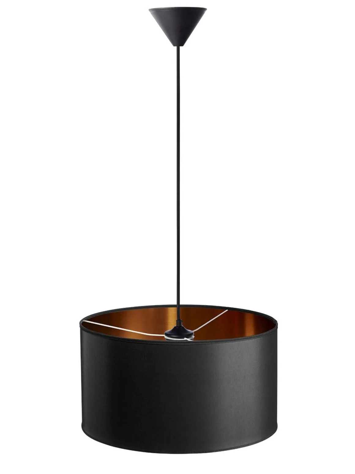 Isabella Castillo takpendel 40 cm - Svart/Kobberfarget