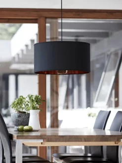 Isabella Castillo takpendel 50 cm - Svart/Kobberfarget