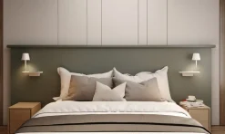 Ito vegglampe med trådløs lader og USB